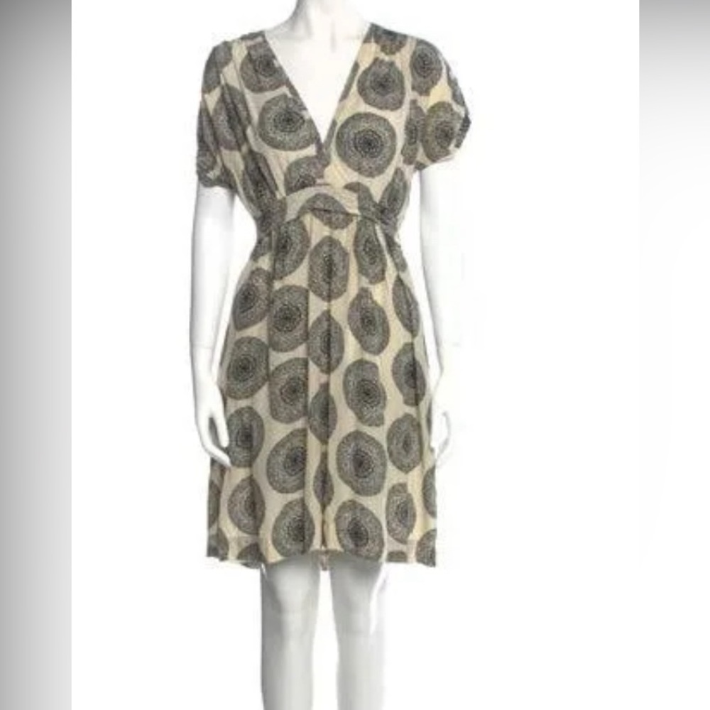 Sandro Paris Dandelion Seed Head Print Dress